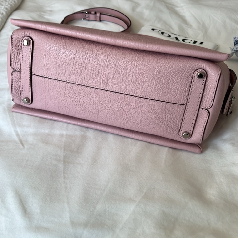 Coach Drew Pink Leather Satchel - Picture 5 of 13